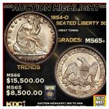 ***Major Highlight*** 1854-o Seated Half Dollar 50