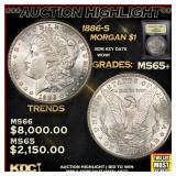 ***Major Highlight*** 1886-s Morgan Dollar $1 GEM+