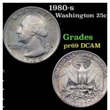 1980-s Proof Washington Quarter 25c Grades GEM++ P
