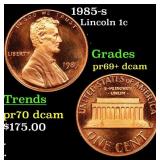 1985-s Proof Lincoln Cent 1c Grades GEM++ Proof De