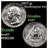 1977-p Washington Quarter 25c Grades GEM++ Unc
