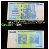 2007-2008 Zimbabwe (ZWR 3rd Dollar) 1 Million Doll
