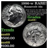 1996-w Roosevelt Dime RARE! 10c Grades Gem++ Unc