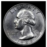1988-d Washington Quarter 25c Grades GEM+ Unc