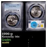 1996-p Kennedy Half Dollar 50c ms66 PCGS