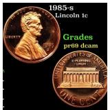 1985-s Proof Lincoln Cent 1c Grades GEM++ Proof De
