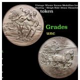 Vintage Winter Scenes Medallion Ice Skating / Slei