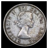 1961 Canada 25 Cents Silver KM# 52 Grades vf++