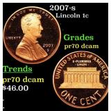 2007-s Proof Lincoln Cent 1c Grades GEM++ Proof De