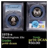 1978-s Proof Washington Quarter 25c pr69 dcam PCGS