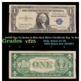 1935H Key To Series $1 Blue Seal Silver Certificat