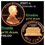 2007-s Proof Lincoln Cent 1c Grades GEM++ Proof De