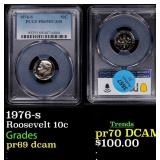 1976-s Proof Roosevelt Dime 10c pr69 dcam PCGS
