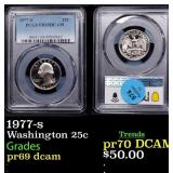 1977-s Proof Washington Quarter 25c pr69 dcam PCGS