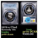 1976-s Clad Proof Kennedy Half Dollar 50c pr69 dca