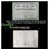 Sept. 23, 1952 Stock Certificate 
