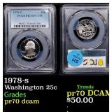1978-s Proof Washington Quarter 25c pr70 dcam PCGS