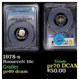1978-s Proof Roosevelt Dime 10c pr69 dcam PCGS