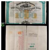 1863 Boston, Hartford & Erie Railroad $1000 Bond C