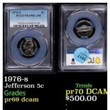 1976-s Proof Jefferson Nickel 5c pr69 dcam PCGS