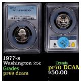 1977-s Proof Washington Quarter 25c pr69 dcam PCGS