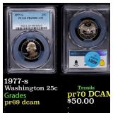 1977-s Proof Washington Quarter 25c pr69 dcam PCGS
