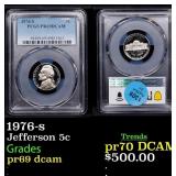 1976-s Proof Jefferson Nickel 5c pr69 dcam PCGS