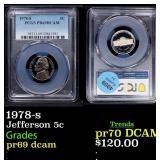 1978-s Proof Jefferson Nickel 5c pr69 dcam PCGS