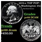 1970-s Proof Washington Quarter TOP POP! 25c Grade