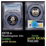 1978-s Proof Washington Quarter 25c pr69 dcam PCGS