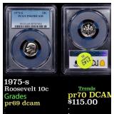 PCGS 1975-s Proof Roosevelt Dime 10c Graded pr69 d