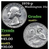 1976-p Washington Quarter 25c Grades GEM+ Unc