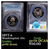 1977-s Proof Washington Quarter 25c pr69 dcam PCGS