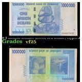 2007-2008 Zimbabwe 1 Million Dollars (ZWR, 3rd Dol