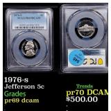 1976-s Proof Jefferson Nickel 5c pr69 dcam PCGS