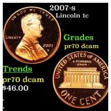2007-s Proof Lincoln Cent 1c Grades GEM++ Proof De