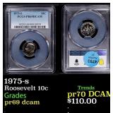 1975-s Proof Roosevelt Dime 10c pr69 dcam PCGS