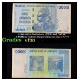 2007-2008 Zimbabwe (ZWR 3rd Dollar) 1 Million Doll