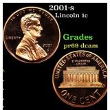 2001-s Proof Lincoln Cent 1c Grades GEM++ Proof De