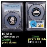 1978-s Proof Jefferson Nickel 5c pr69 dcam PCGS