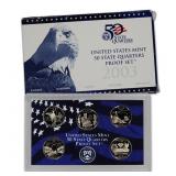 2000 United States Mint Proof Quarter Set 5 pc set