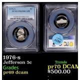 1976-s Proof Jefferson Nickel 5c pr69 dcam PCGS