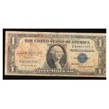 1935H Key To Series $1 Blue Seal Silver Certificat