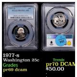 1977-s Proof Washington Quarter 25c pr69 dcam PCGS