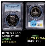 1976-s Clad Proof Kennedy Half Dollar 50c pr69 dca