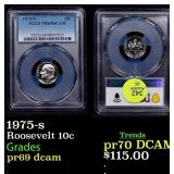 PCGS 1975-s Proof Roosevelt Dime 10c Graded pr69 d