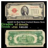 1928D $2 Red Seal United States Note Grades vf det