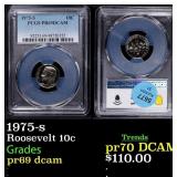 1975-s Proof Roosevelt Dime 10c pr69 dcam PCGS
