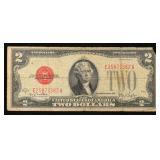 1928G $2 Red Seal United States Note Grades vf det