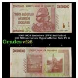 2007-2008 Zimbabwe (ZWR 3rd Dollar) 200 Million Do